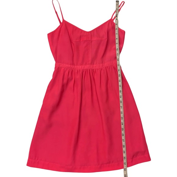 J.CREW Hot Pink Spaghetti Strap Mini Dress 0 - Picture 11 of 11